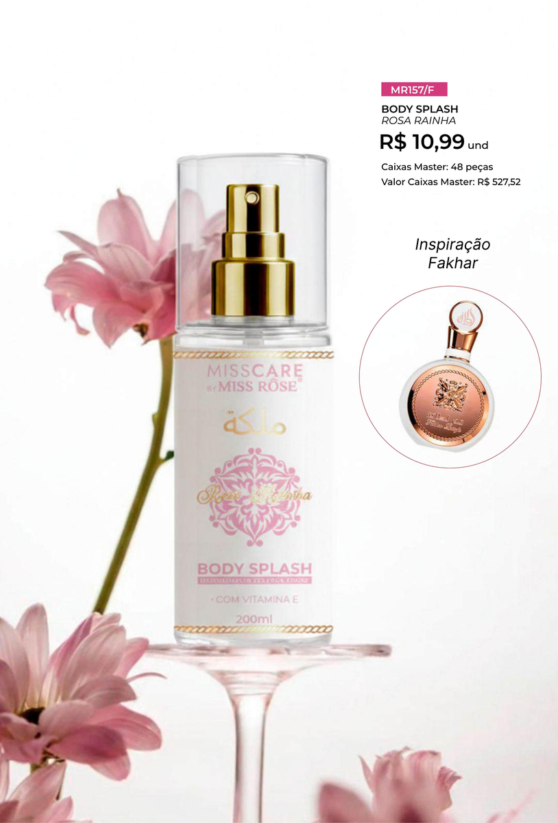Body Splash Rosa Rainha MR157/F un10.99 cx48