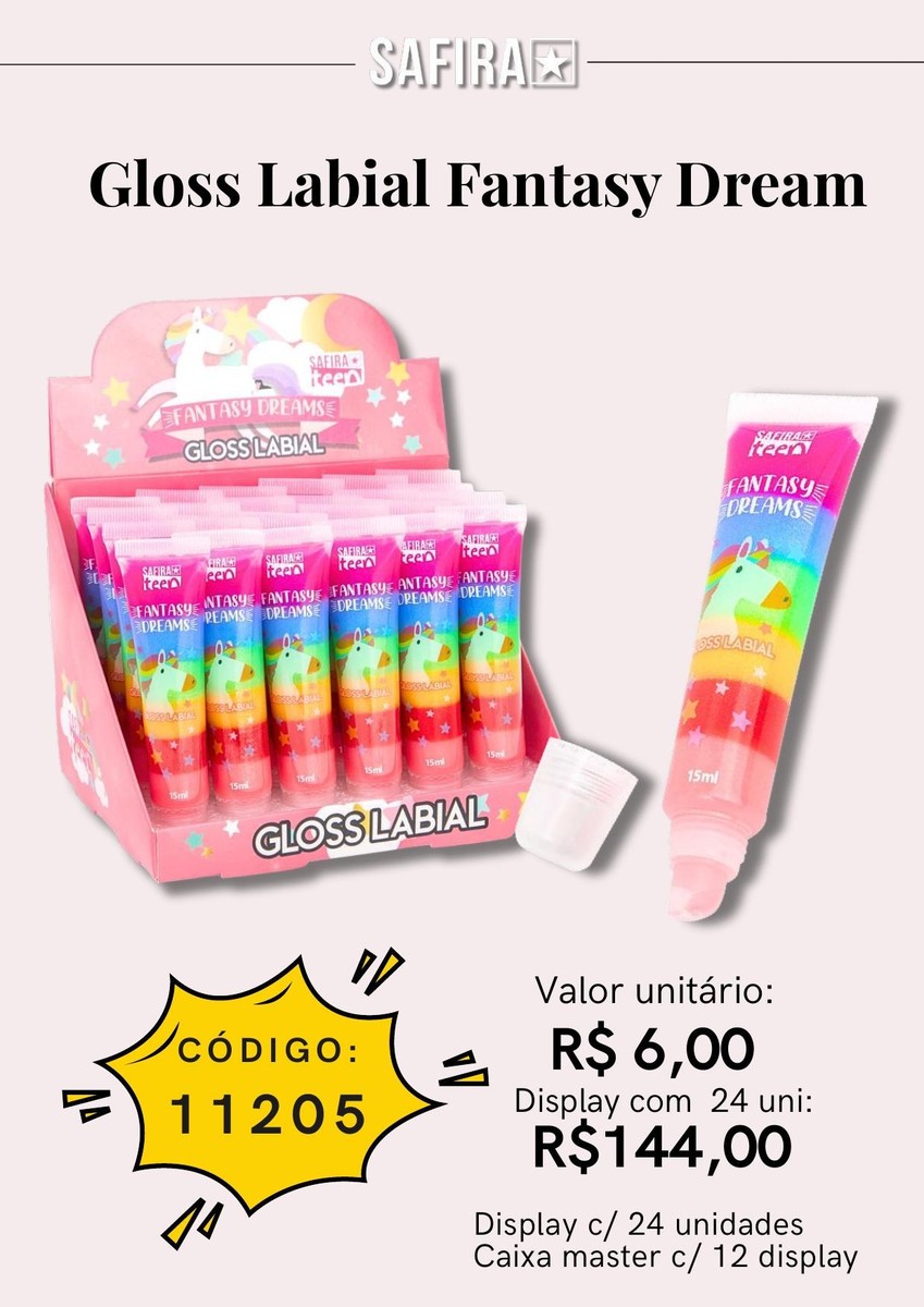 Gloss Labial Fantasy Dream 11205 un6.00 cx24