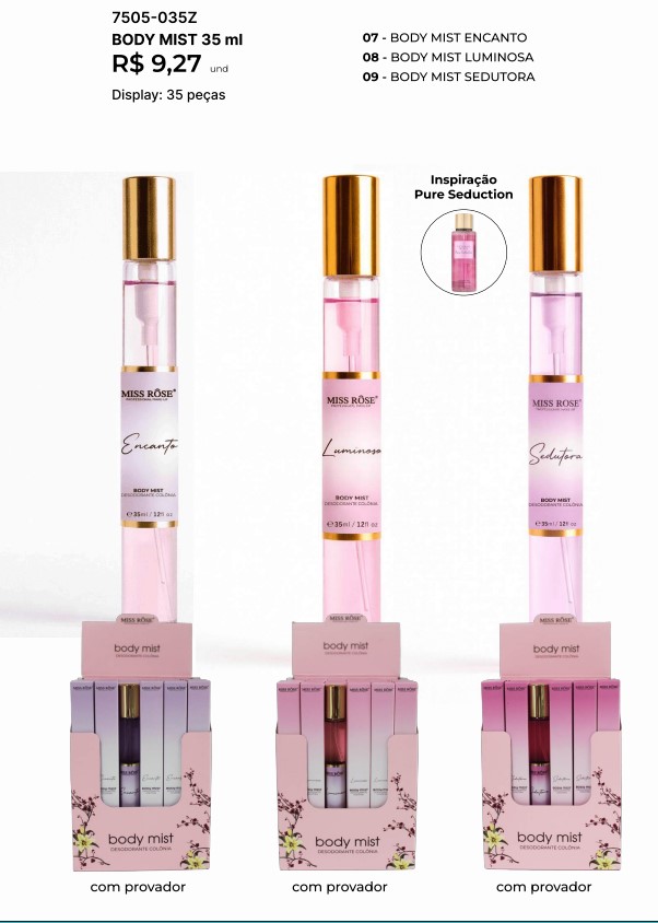 Body Mist 35ml 7505-035Z un9.27 cx35