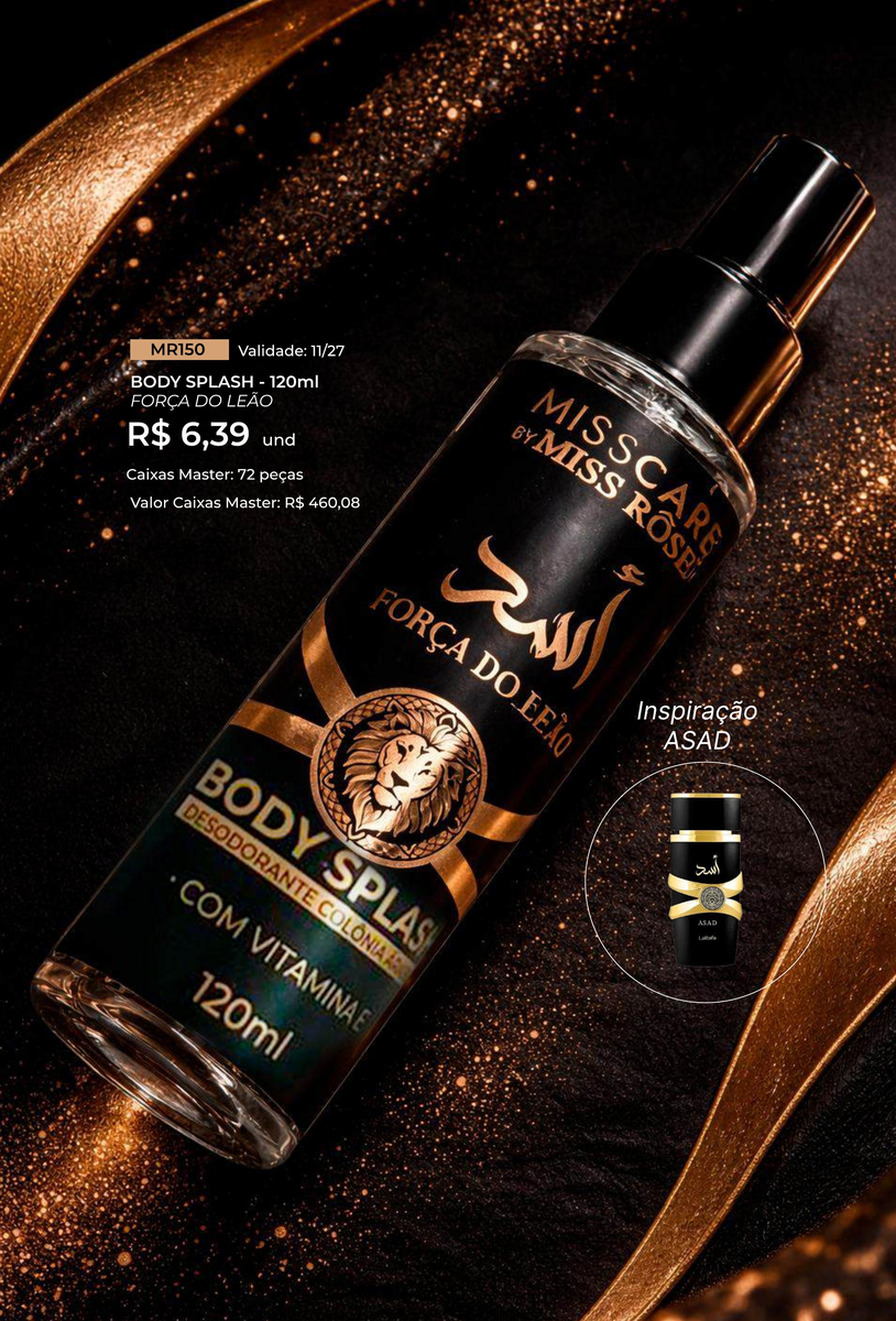 Body Splash 120ml Forca do Leao MR150 un6.39 cx72