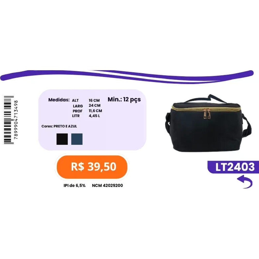 Bolsa Térmica LT2403 un39,50 cx12