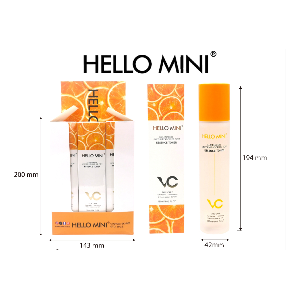 Clareador Anti-mancha Hidratação Tônico facial 120ml - SKV001