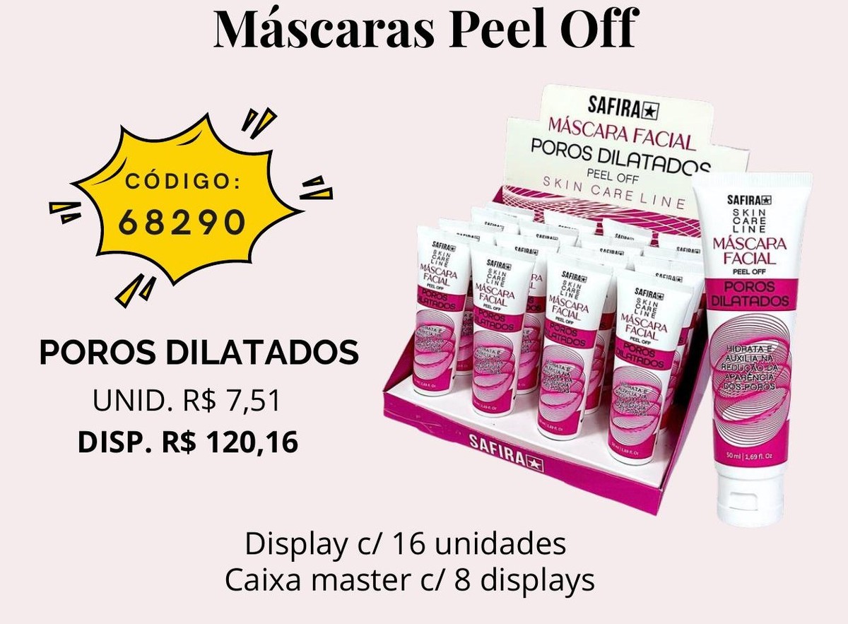 Mascara Peel Off Poros Dilatados 68290 un7.51 cx16