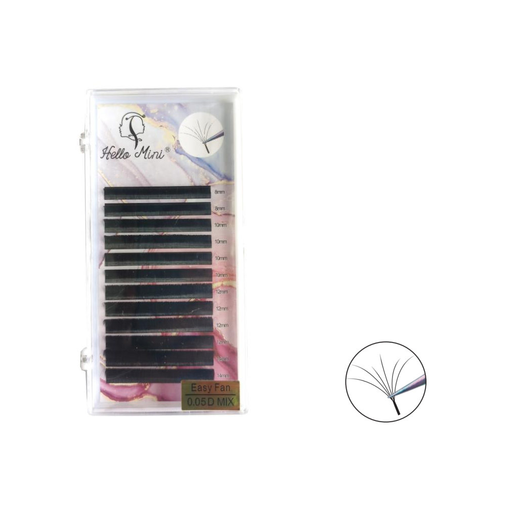 0.05D Cílios fio a fio easy fan - CL620-1 c/10un.