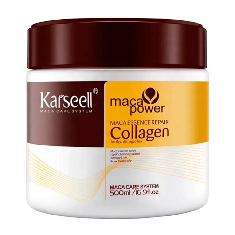 Mascara Capilar de Colageno Karseell Maca Power Collagen 500ml KRS-MASC-COLLAGEN-500 un65.00 cx36