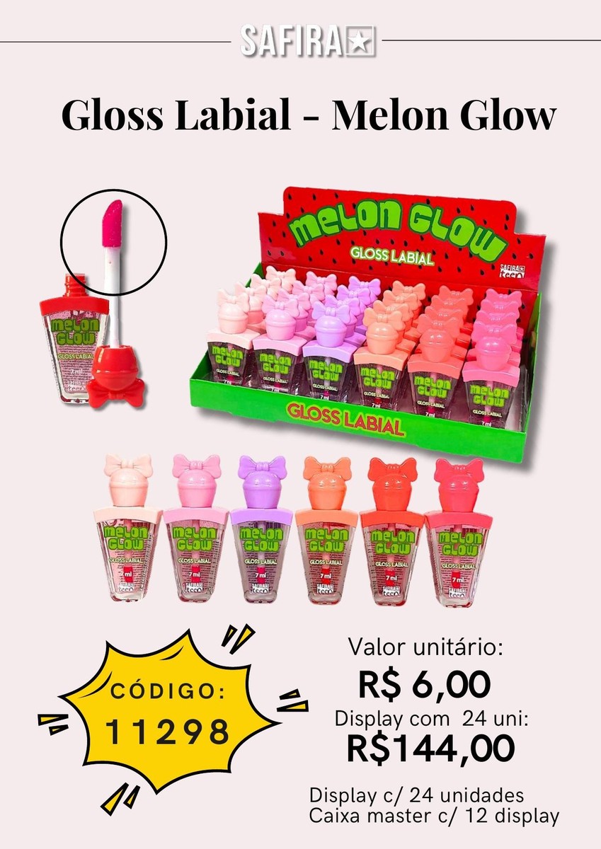 Gloss Labial - Melon Glow 11298 un6.00 cx24