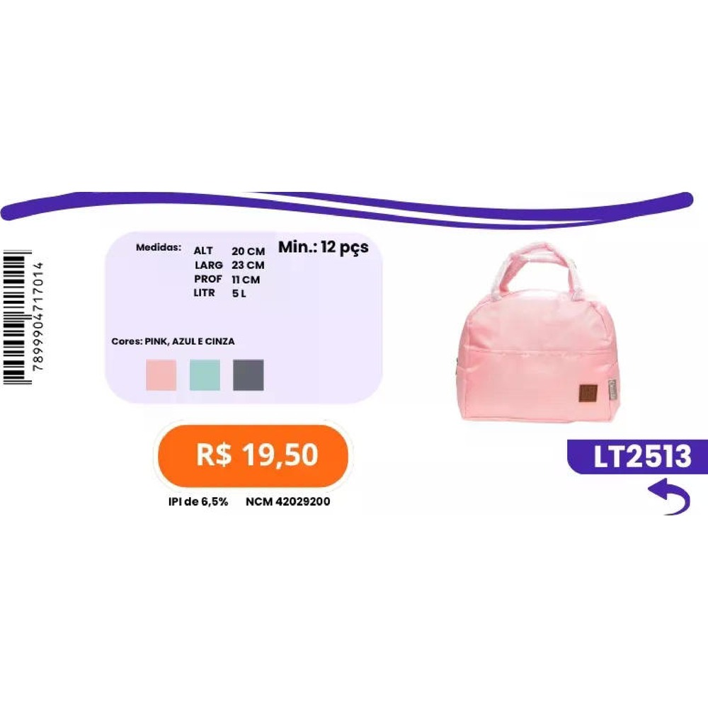 Bolsa Térmica LT2513 un19,50 cx12