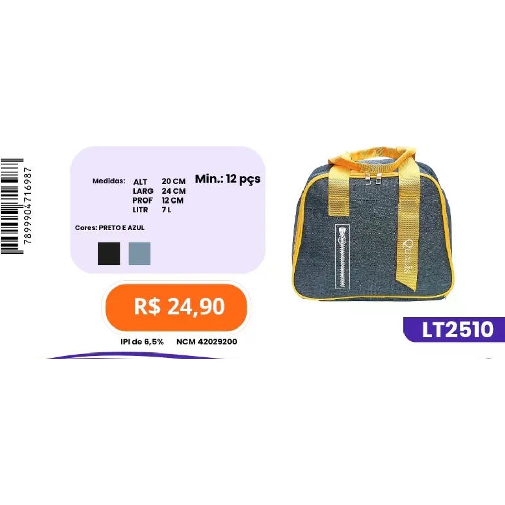 Bolsa Térmica LT2510 un24,90 cx12