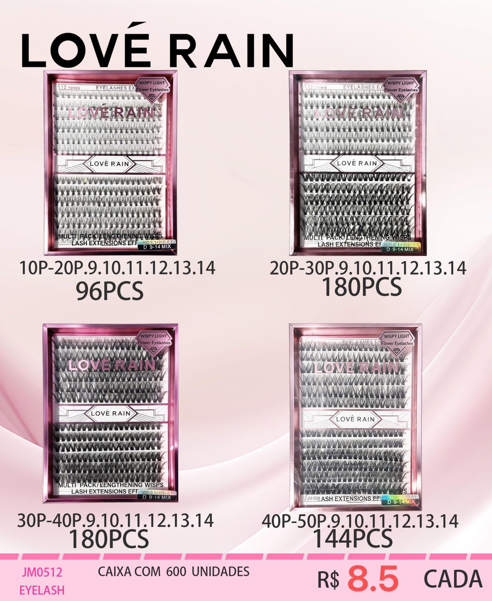 Eyelash Bandeja Sort. JM0512 un8.50 cx600