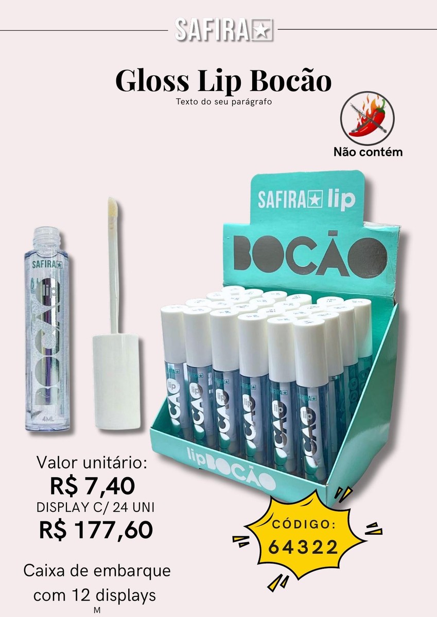 Gloss Lip Bocao 64322 un7.40 cx24