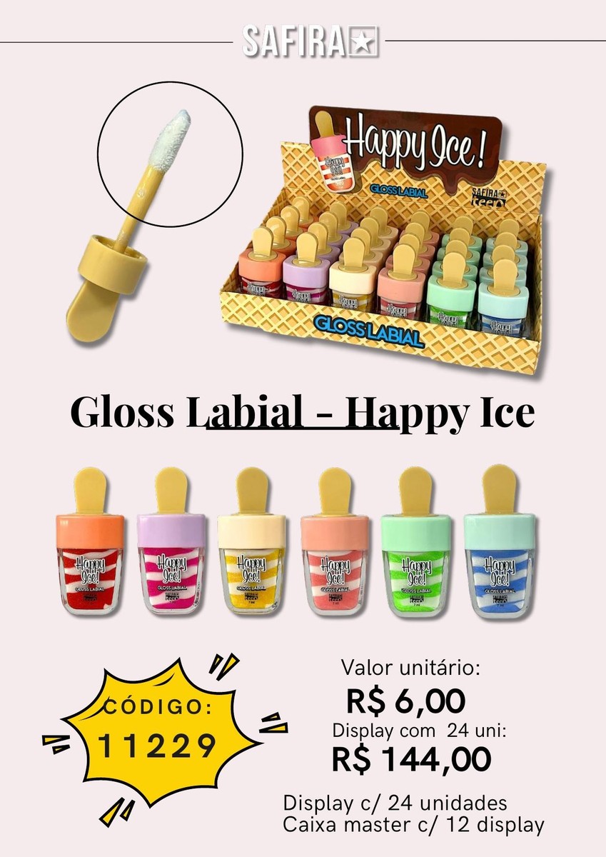 Gloss Labial - Happy Ice 11229 un6.00 cx24