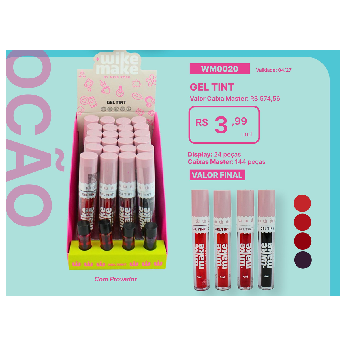 Gel Tint WM0020 un3.99 cx144