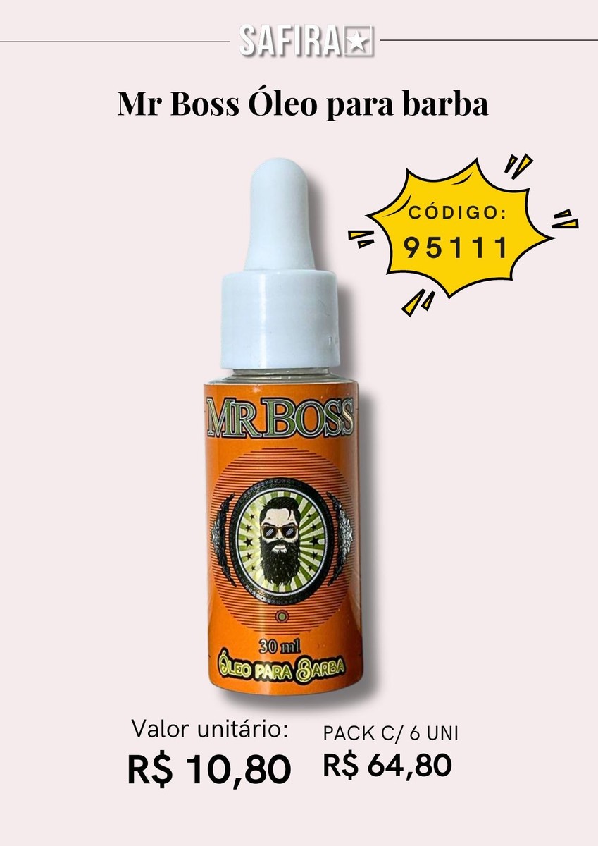 Mr Boss - Oleo para barba 95111 un10.80 cx6