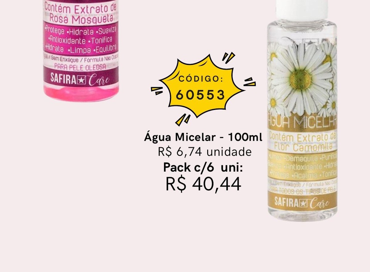 Linha Care - Agua Micelar 100ml 60553 un6.74 cx6