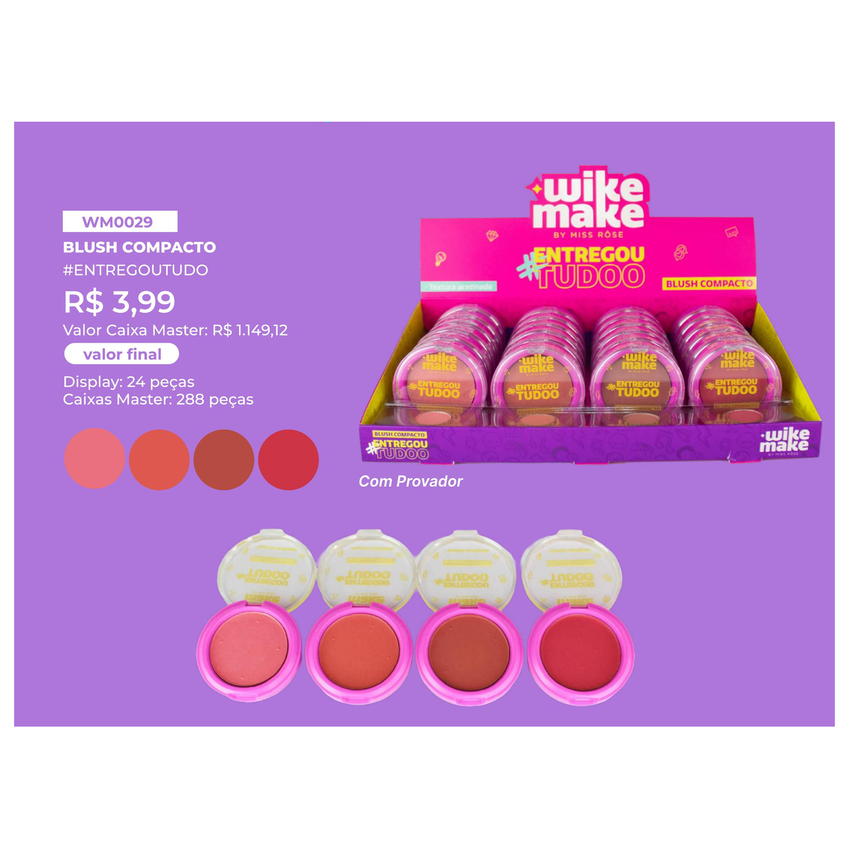 Blush Compacto WM0029 un3.99 cx288