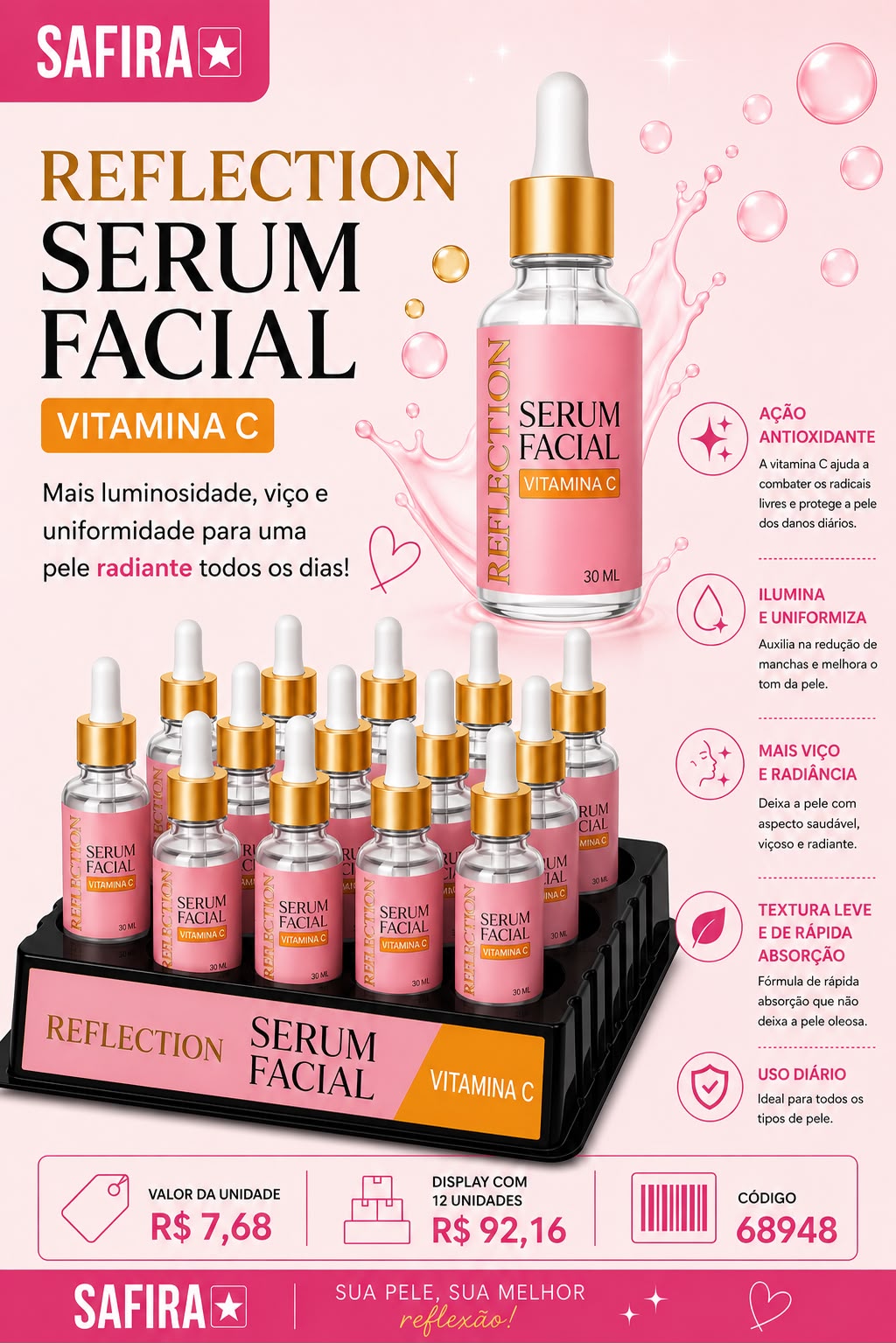 Reflection Serum Facial - Vitamina C 68948 un7.68 cx12