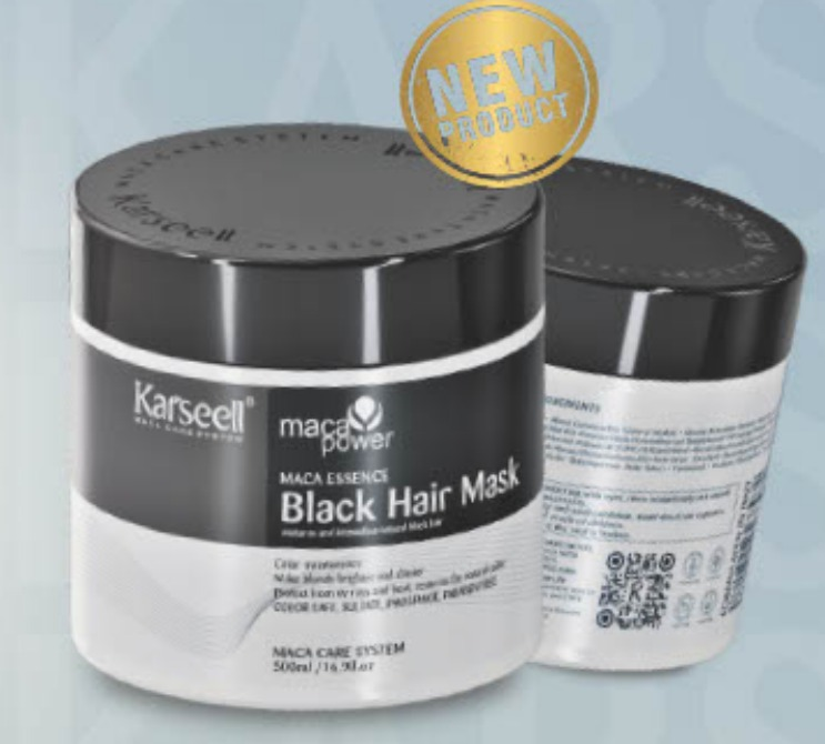 Mascara Tonalizante Karseell Maca Power Black 500ml KRS-MASK-BLACK-500 un74.75 cx36