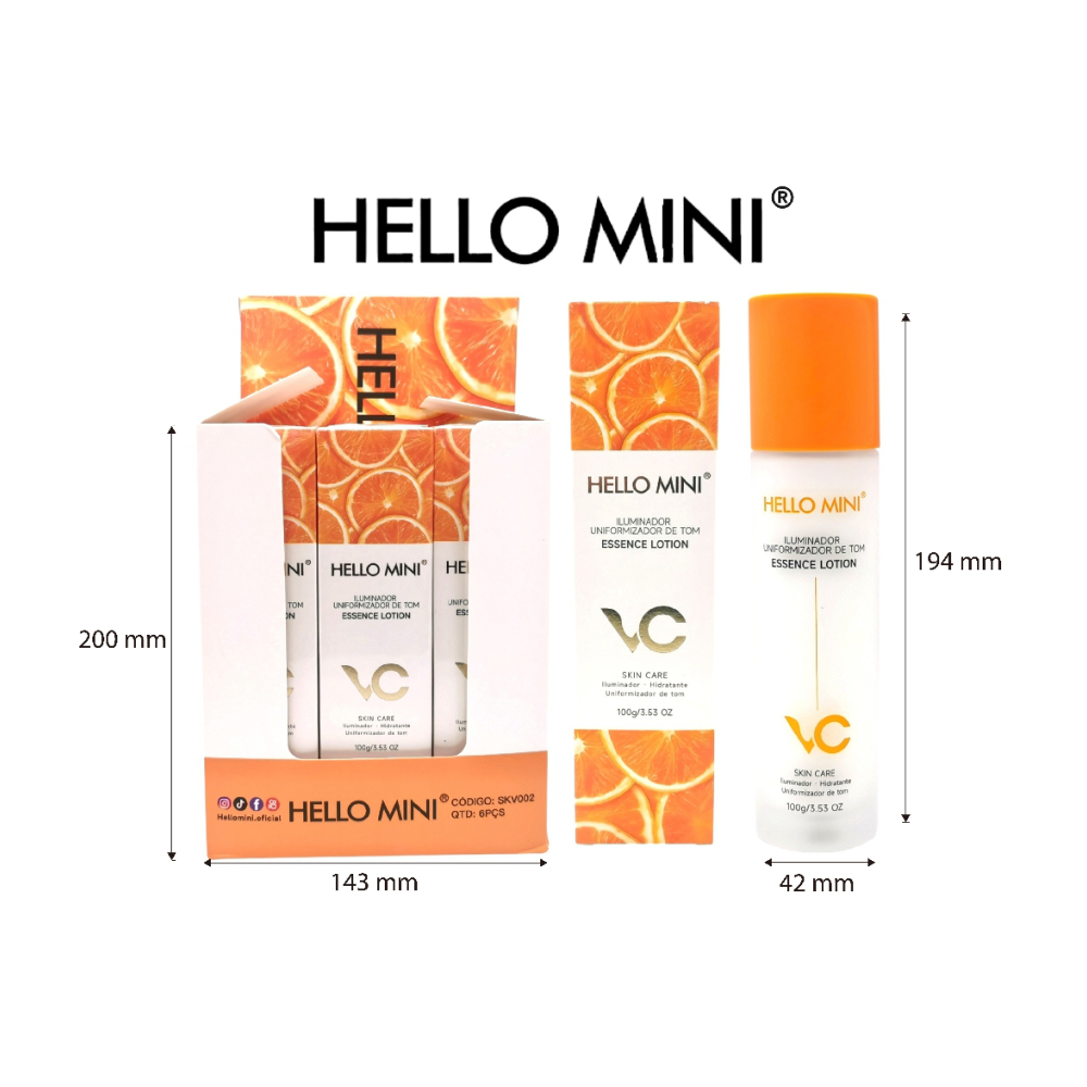 Clareador Anti-mancha Hidratação Loção hidratante facial 100g - SKV002
