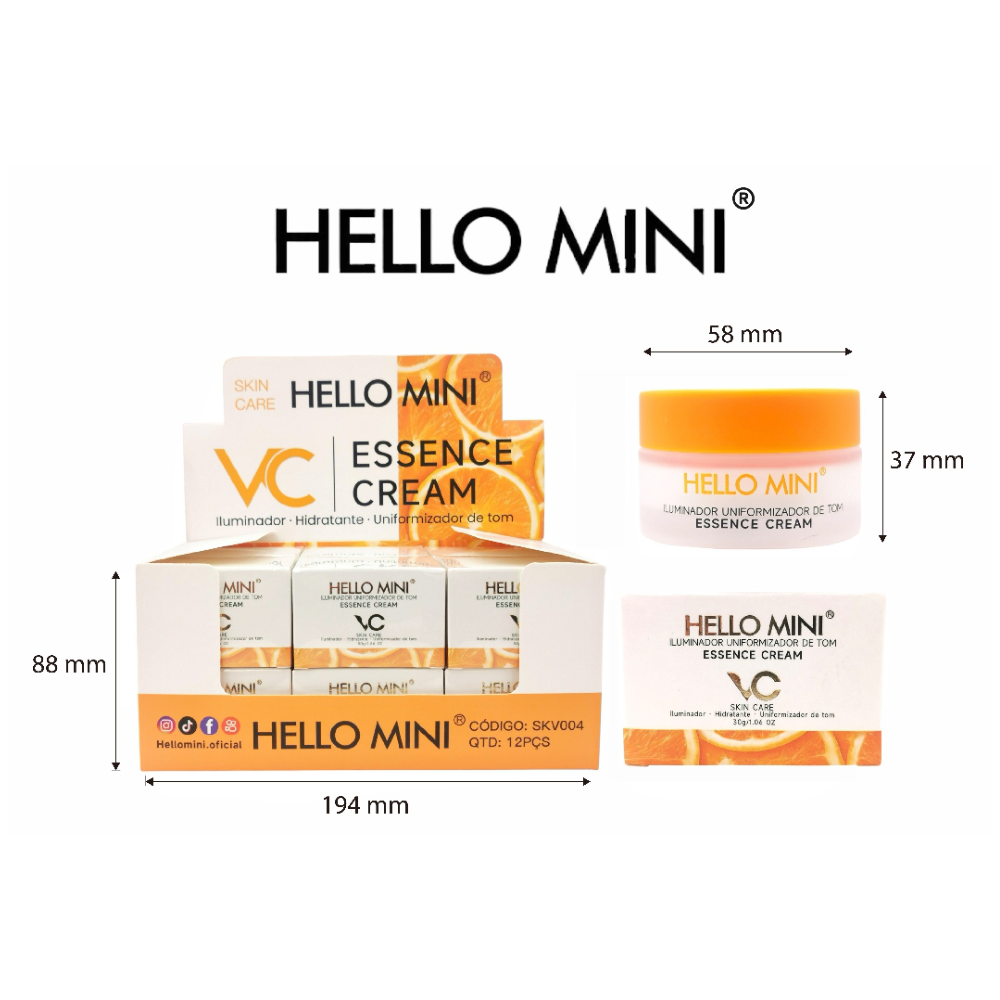 Clareador Anti-mancha Hidratação Creme facial 30g - SKV004