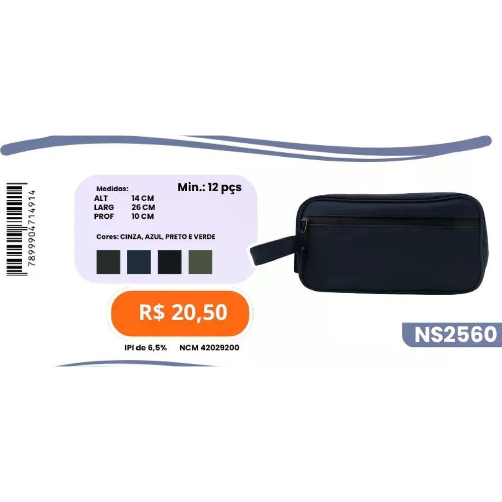 Nécessaire de Viagem NS2560 un20,50 cx12