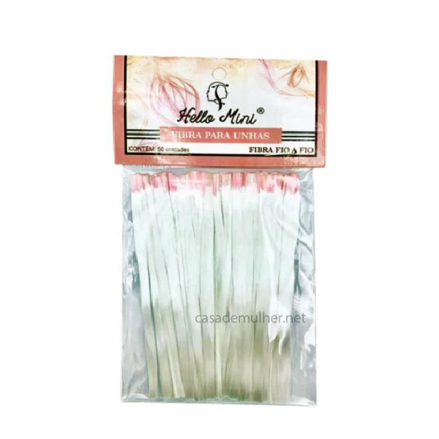 Fibra Para Unhas com 50 Unidades Hello Mini FV001