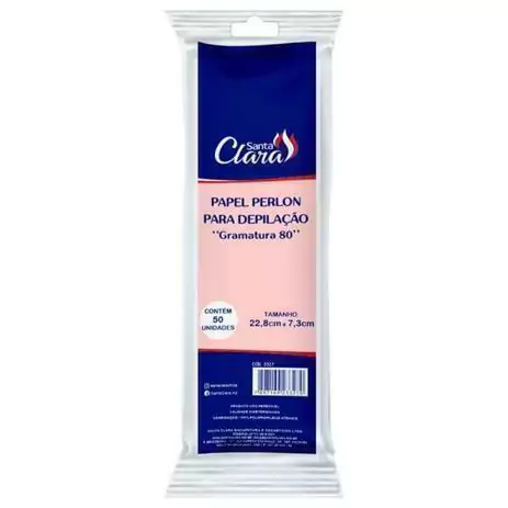 Papel Perlon para Depilação Santa Clara c/50un 3327